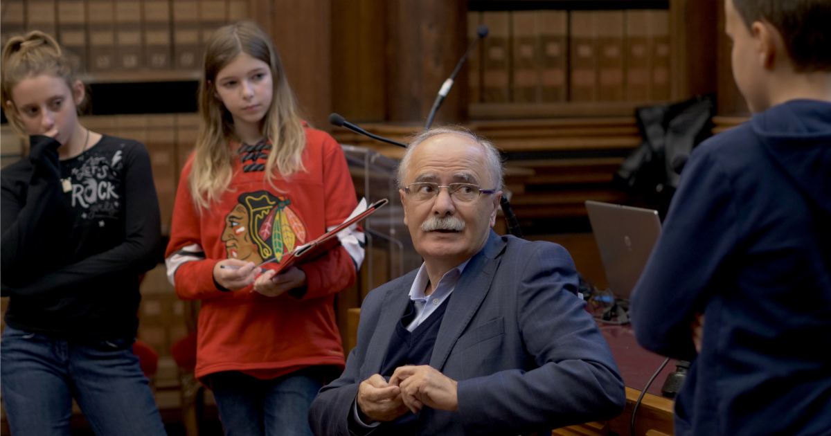 Greco intervistato dai ragazzi