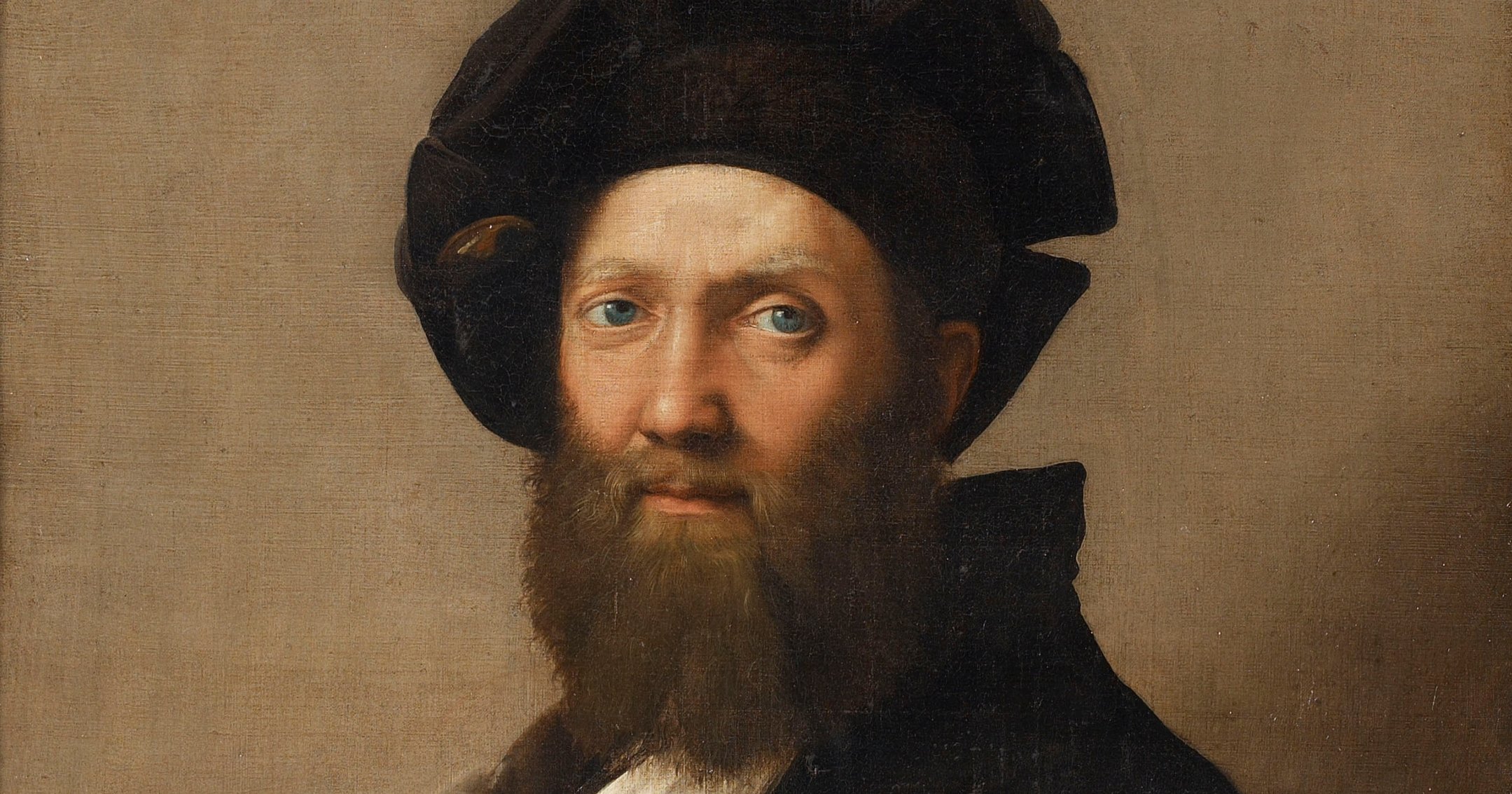 Ritratto di Baldassarre Castiglione, 1513, olio su tela, Parigi, Museo del Louvre Ritratto di Baldassarre Castiglione, 1513, olio su tela, Parigi, Museo del Louvre