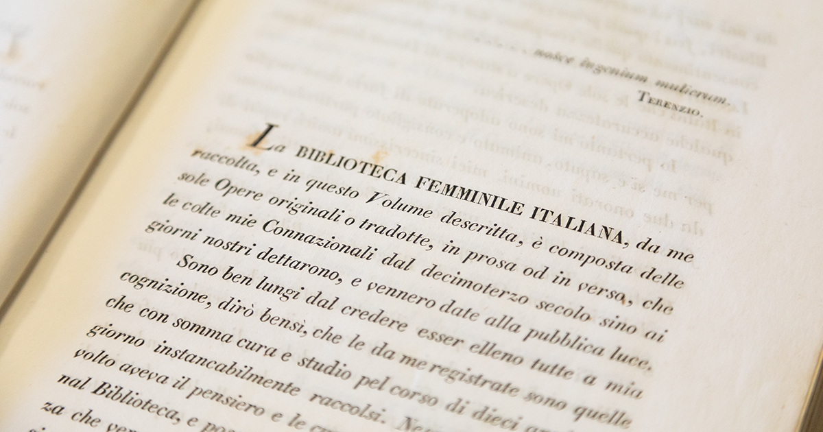 Biblioteca femminile Biblioteca femminile