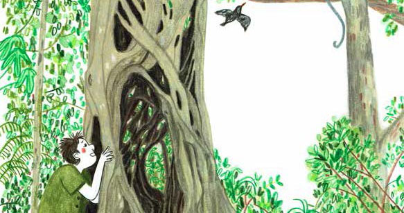 bambino nella natura