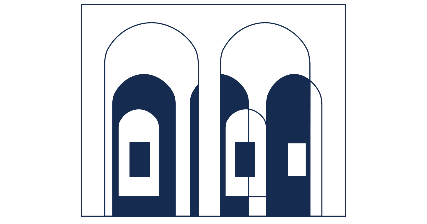 archi stilizzati cortile Bo