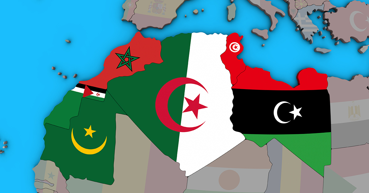 mappa maghreb