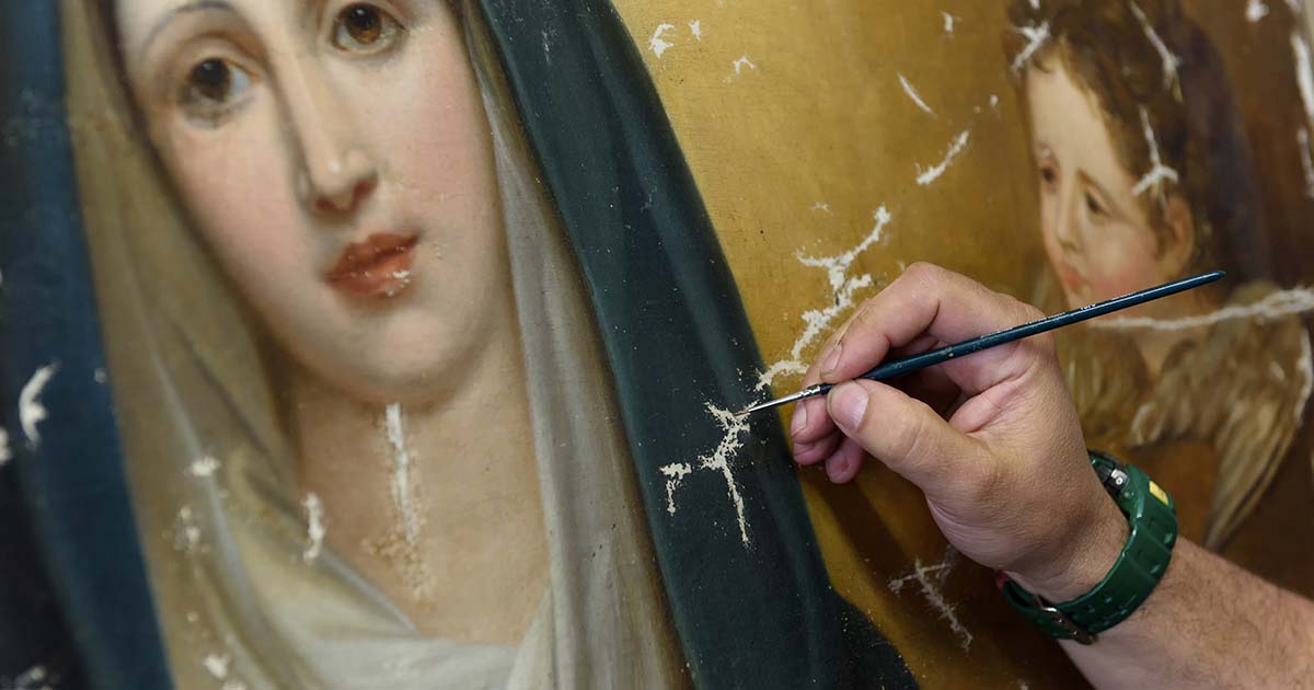 restauro dipinto