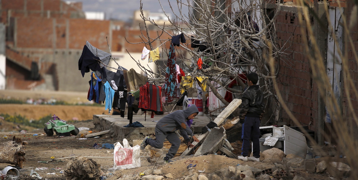 Impoverished Zhor neighborhood of Kasserine, Tunisia. Photo by Zohra Bensemra/Reuters Impoverished Zhor neighborhood of Kasserine, Tunisia. Photo by Zohra Bensemra/Reuters