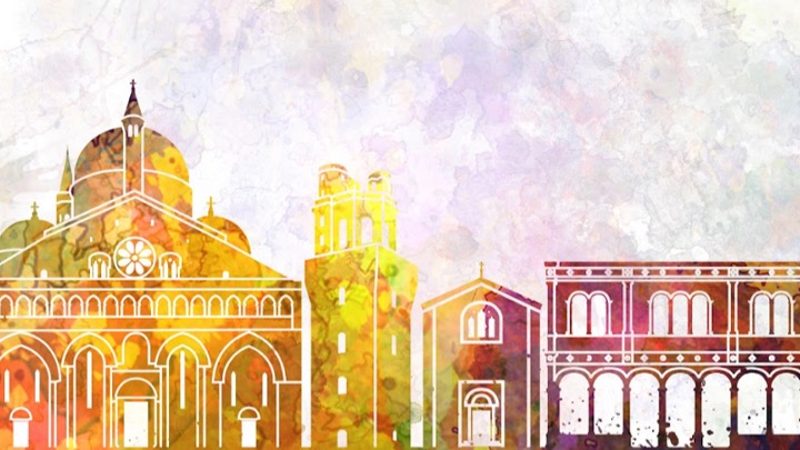 disegno edifici padovani