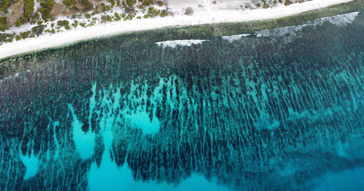Una spiaggia dell'arcipelago Kiribati
