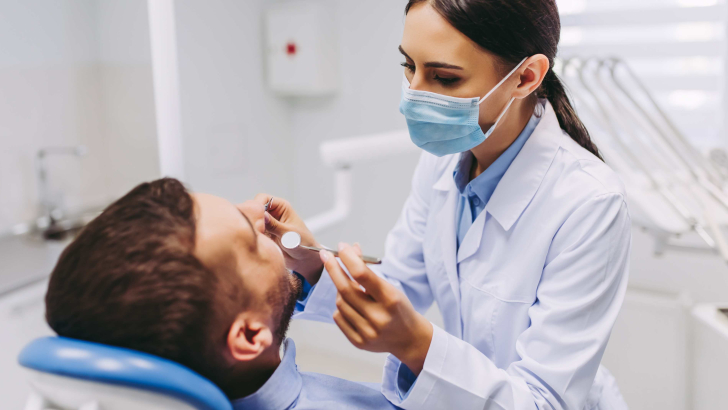Dentista e paziente