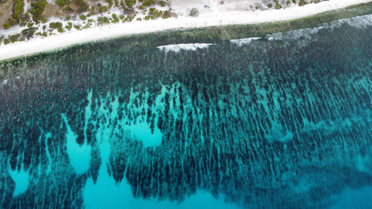 Una spiaggia dell'arcipelago Kiribati